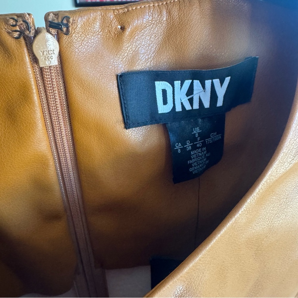 DKNY Women's Tan Dress - Size 8 - Fast Ship - Picture 5 of 6